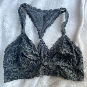 AERIE lace bralette- gray